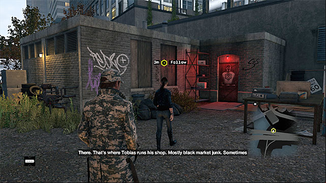 Tobiass staying place - Mission 4 (One Foot in the Grave) | Main missions - Act II - Main missions - Act II - Watch Dogs Game Guide