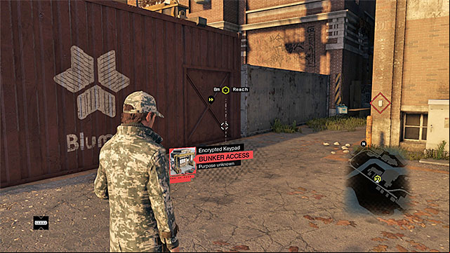 The bunker entrance - Mission 5 (A Blank Spot There-ish) | Main missions - Act II - Main missions - Act II - Watch Dogs Game Guide