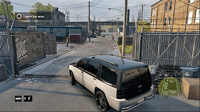 You can steal one of the cars of the gangsters - Mission 6 (Jury-Rigged) | Main missions - Act II - Main missions - Act II - Watch Dogs Game Guide