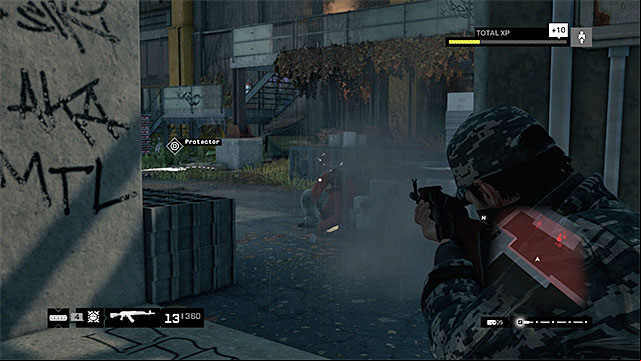 You can attack the gangsters from the balconies above or from the ground level - Mission 9 (Uninvited) | Main missions - Act II - Main missions - Act II - Watch Dogs Game Guide