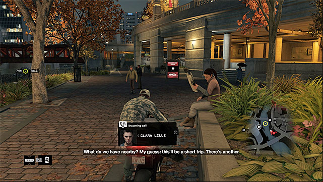 The place where you find the bike - Mission 10 (Breadcrumbs) | Main missions - Act II - Main missions - Act II - Watch Dogs Game Guide
