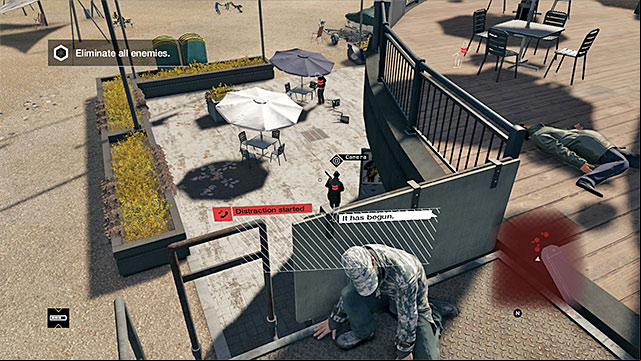 You can separate the enemies or eliminate them in groups - Mission 13 (Role Model) | Main missions - Act II - Main missions - Act II - Watch Dogs Game Guide