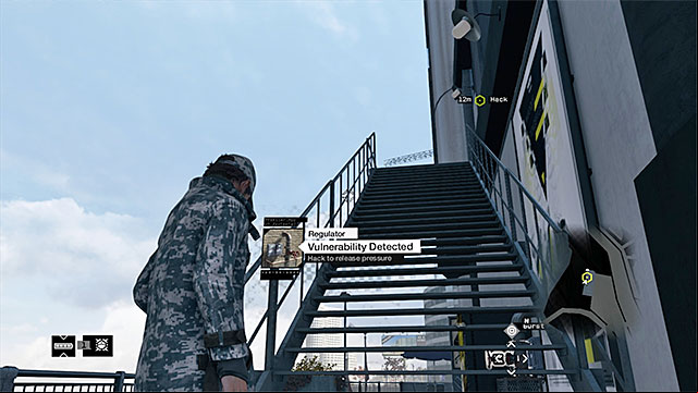 The stairs - Mission 13 (Role Model) | Main missions - Act II - Main missions - Act II - Watch Dogs Game Guide