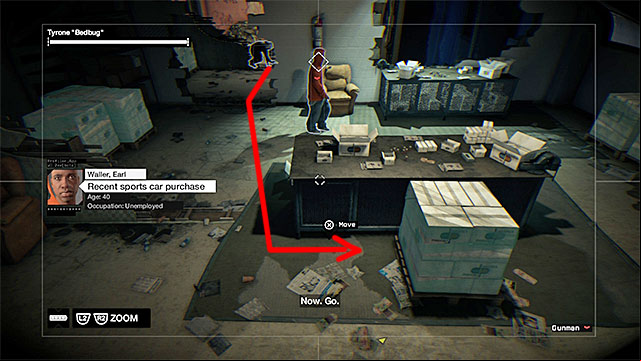 Switch into the camera that you can see in the distance, behind the destroyed walls - Mission 14 (Planting a Bug) | Main missions - Act II - Main missions - Act II - Watch Dogs Game Guide