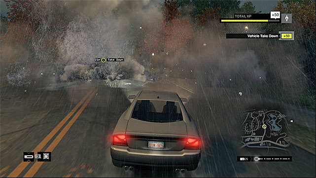 destroy the firetruck by hacking into the objects in the area - Mission 15 (Way Off the Grid) | Main missions - Act II - Main missions - Act II - Watch Dogs Game Guide