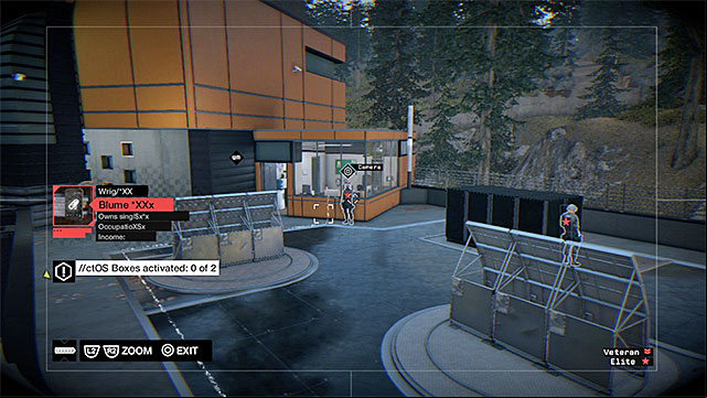 Remain behind the cover and start hacking into the nearby cameras again - Mission 4 (The Future Is In Blume) | Main missions - Act III - Main missions - Act III - Watch Dogs Game Guide
