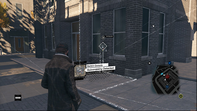 The switch at the building wall - ctOS Towers | Maps of smaller activities - Maps of smaller activities - Watch Dogs Game Guide