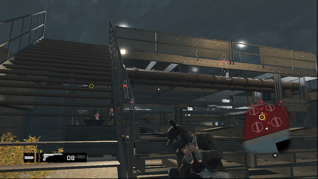 At the stairs, wait for the right moment - #2 Brandon Docks | ctOS Control Centers - ctOS Control Centers - Watch Dogs Game Guide
