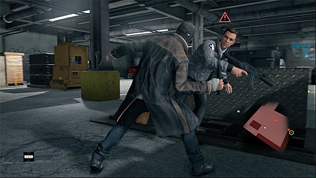 It is a good idea to knock the enemy down only when there are no others around - Ranged and close combat | Combat - Combat - Watch Dogs Game Guide