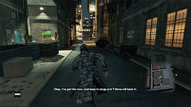 Find the vehicle parked in the alley - Mission 4 (The Defalt Condition) | Main missions - Act IV - Main missions - Act IV - Watch Dogs Game Guide