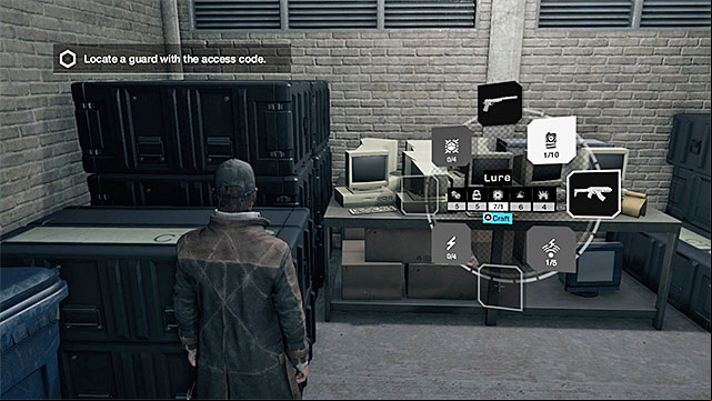 The game will allow you to craft an item only if you have the appropriate components on you - General premises | Crafting - Crafting - Watch Dogs Game Guide