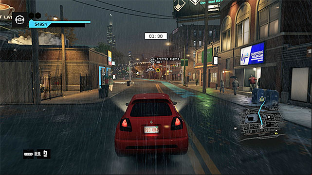 Blue arrows point to the specified destination - Hideouts and exploration of the city | Activities and hints - Activities and hints - Watch Dogs Game Guide