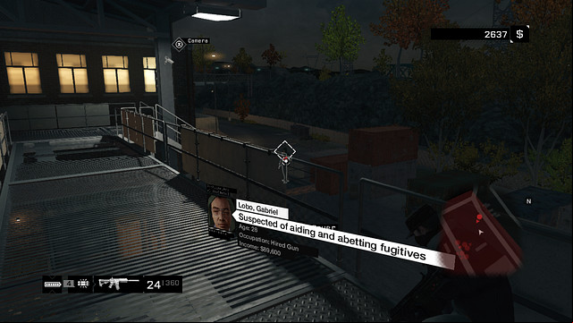 The sniper behind the building - Weapons Trade | Maps of smaller activities - Maps of smaller activities - Watch Dogs Game Guide