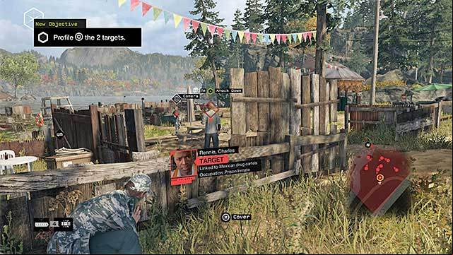 The first target of the mission - Hideouts - Pawnee | Gang Hideouts - Gang Hideouts - Watch Dogs Game Guide