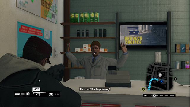 The shop heist - Stores, bars and restaurants | Maps of smaller activities - Maps of smaller activities - Watch Dogs Game Guide