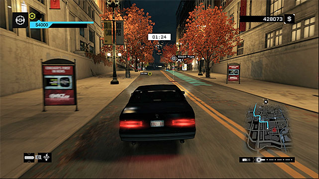 Do not bump into the rest of the vehicles and keep an eye for shortcuts - Contracts - Parker Square | Fixer Contracts - Fixer Contracts - Watch Dogs Game Guide