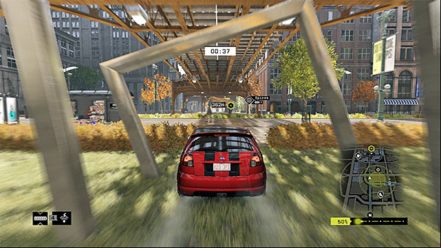 As always, avoid bumping into the indestructible elements of the surroundings - Contracts - The Loop | Fixer Contracts - Fixer Contracts - Watch Dogs Game Guide