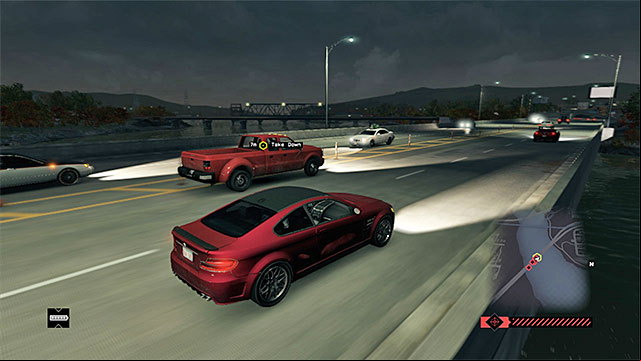 During the chase on the highway, you can bump into the car that you are chasing but, you need to make sure that nobody cuts you off, at the same time - Contracts - The Wards | Fixer Contracts - Fixer Contracts - Watch Dogs Game Guide