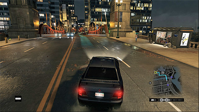 After you get over the bridge, you will return to The Loop - Mission 4 (Backseat Driver) | Main missions - Act I - Main missions - Act I - Watch Dogs Game Guide