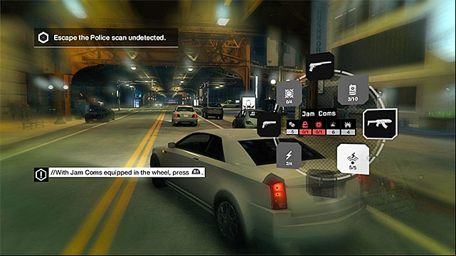 Jam Coms is one of the available gadgets - Mission 5 (Open Your World) | Main missions - Act I - Main missions - Act I - Watch Dogs Game Guide