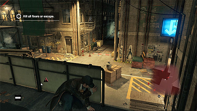 If you do not want to, or cannot use Blackout, I recommend that you jump down onto the balcony below, shown in the above screenshot - Mission 6 (Thanks for the Tip) | Main missions - Act I - Main missions - Act I - Watch Dogs Game Guide