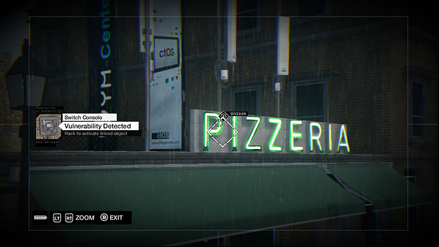 The activator on the rooftop of the pizzeria - 01-08 | Private Invasions - Private Invasions - Watch Dogs Game Guide
