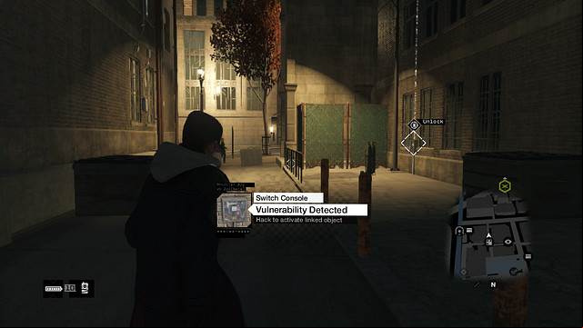 The first switch in the neighboring alleyway - 09-15 | Private Invasions - Private Invasions - Watch Dogs Game Guide