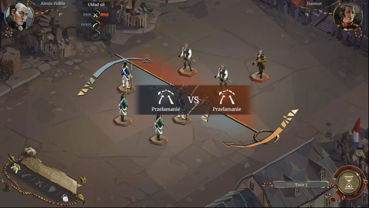 In order to win you should select the following attack strategy: Firing, and then keep using the Suppression - Day 14 - Maximillien de Robespierre, judge - Act 2 - Egalite - We. The Revolution Guide