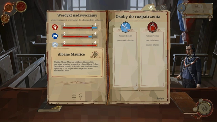 The trials will allow you to restore some relationships with individual factions - Day 18 - Act 1 | We The Revolution Walkthrough - Act 1 - Freedom - We. The Revolution Guide