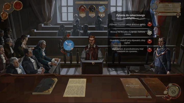 When you unlock questions to the convict, you will see a corresponding icon next to them - Tips and Hints to We The Revolution - Basics - We. The Revolution Guide
