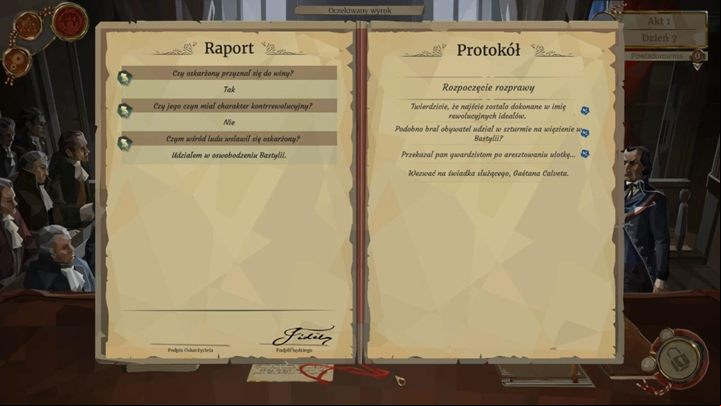 As for the reports, they the gameplay after a while in the game - Declaring Sentences and Completing the Report in We The Revolution - Basics - We. The Revolution Guide