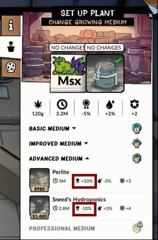 After learning all the optimal parameters, you can start growing - How to get legendary quality in Weedcraft Inc? - FAQ - Weedcraft Inc Guide