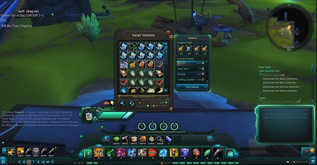 The tab with bags and all of the available currencies - The currency - Basic mechanics - WildStar - Game Guide and Walkthrough