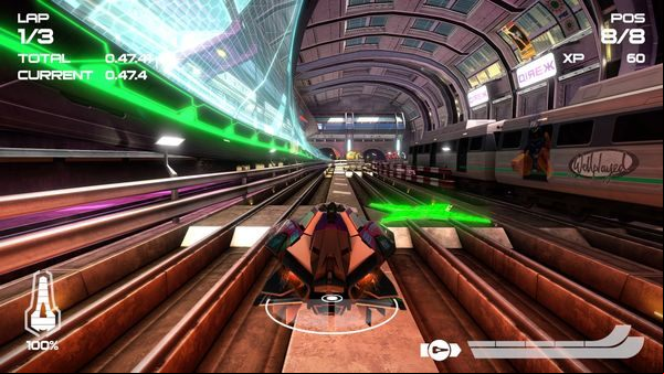 Afterburner (nitro) field gives your vehicle amazing boost in acceleration - WipEout Omega Collection Guide