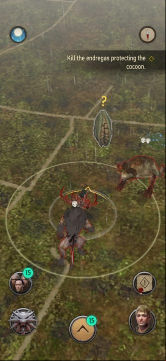 The next approach should go quite smoothly - The Witcher Monster Slayer: Good Money - walkthrough - Transition description - Witcher Monster Slayer Guide