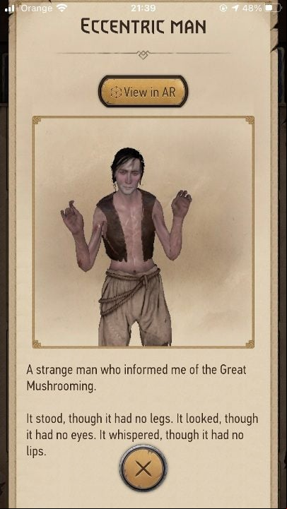 The quest appears on the map as a question mark - The Witcher Monster Slayer: The Great Mushrooming - walkthrough - Transition description - Witcher Monster Slayer Guide