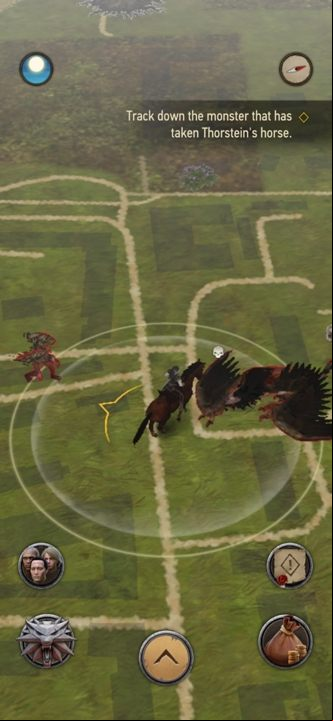 You will get a look of the first map right after you launch the game for the first time - The Witcher Monster Slayer: Navigating the map - Map - The Witcher - guide to the game