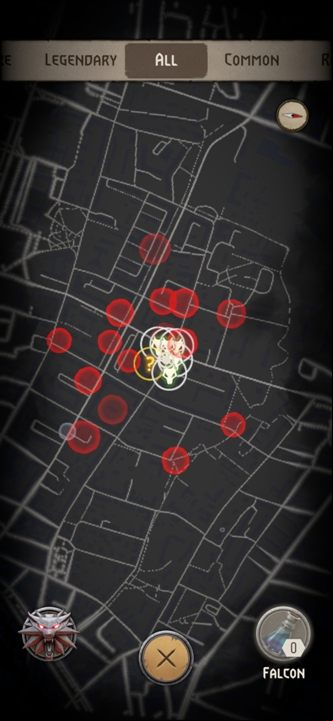 On this map you can switch between three categories of monsters - The Witcher Monster Slayer: Navigating the map - Map - The Witcher - guide to the game
