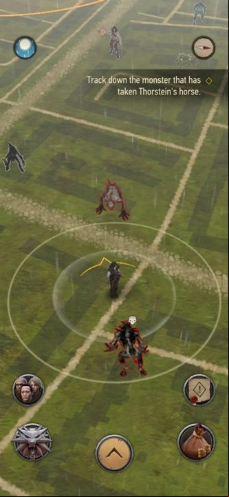 The character on the map moves according to your real position - The Witcher Monster Slayer: Navigating the map - Map - The Witcher - guide to the game
