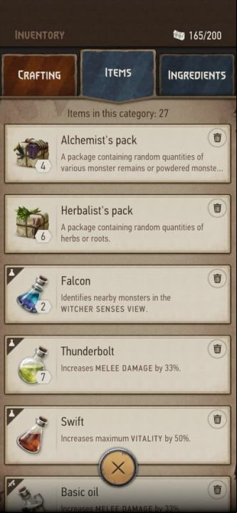 You can obtain items suitable as gifts for other players when you advance to new experience levels, complete missions, or kill monsters - The Witcher Monster Slayer: Gifts - how to send? - Friends - The Witcher - guide to the game