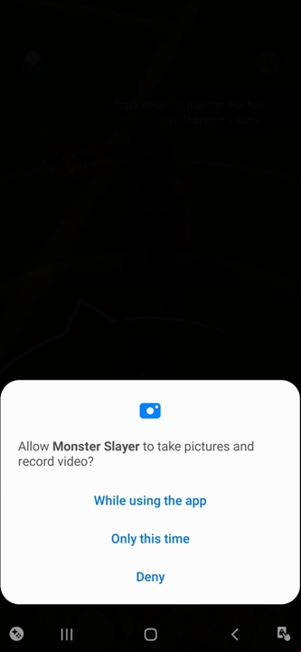 It's worth noting that you should allow the app to access the camera before you open it for the first time - The Witcher Monster Slayer: Combat - AR Mode - Fight - The Witcher - guide to the game