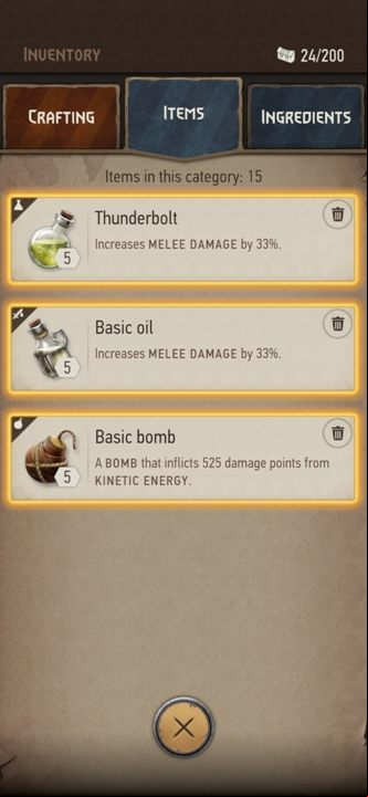Bombs are a great way to deal a lot of damage to your opponent - The Witcher Monster Slayer: Combat - battle preparations - Fight - Witcher Monster Slayer Guide