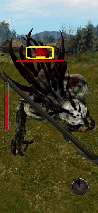A particular mark appears above the opponent's head every now and then - we indicated it on the screenshot above - The Witcher Monster Slayer: Combat - parrying attacks - Fight - Witcher Monster Slayer Guide