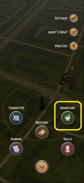 Next, enter the inventory available on the right - The Witcher Monster Slayer: Crafting - Crafting - Witcher Monster Slayer Guide