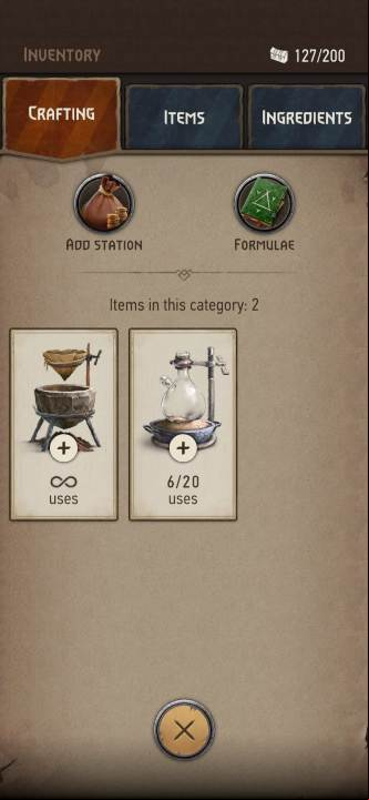 Select any crafting station and then the item you are interested in - The Witcher Monster Slayer: Crafting - Crafting - Witcher Monster Slayer Guide