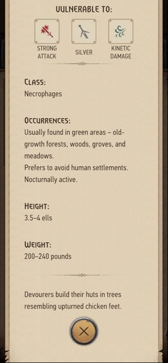 In the bestiary, you can find information about all monsters you have met - The Witcher Monster Slayer: Monster types - how do you identify them? - FAQ - Witcher Monster Slayer Guide