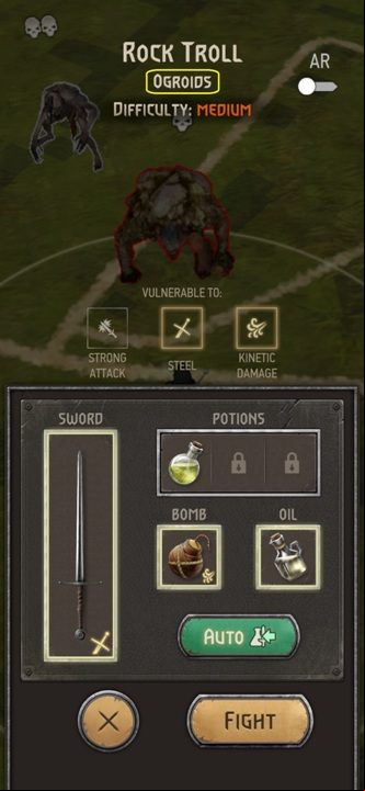 A quicker way to distinguish a monster type is to check the monster's description before the fight - The Witcher Monster Slayer: Monster types - how do you identify them? - FAQ - Witcher Monster Slayer Guide