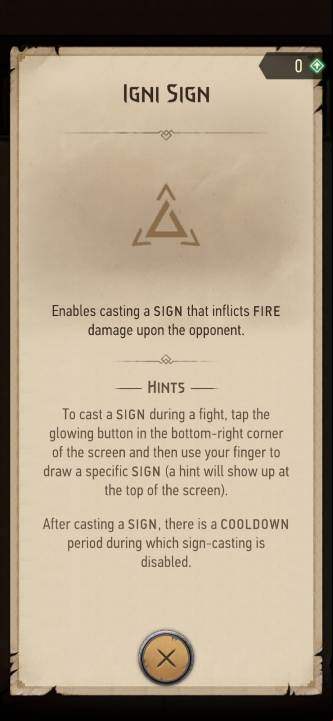 Effect: allows you to deal fire damage - The Witcher - Monster Slayer: New signs - how to get them? - FAQ - Witcher Monster Slayer Guide