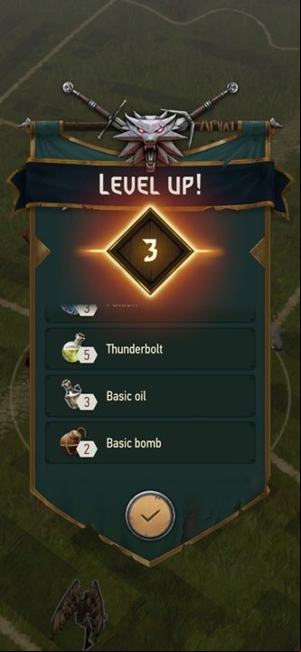 Leveling up can earn you - The Witcher Monster Slayer: Experience levels - benefits? - Levels - Witcher Monster Slayer Guide