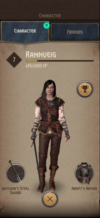The hero's level is gained with story progression and by winning battles - Witcher Monster Slayer: Bugs - are there any? - FAQ - Witcher Monster Slayer Guide